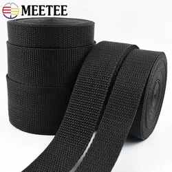 2-10M Meetee 20-50mm Nylon Webbing Bag Shoulder Strap To The Meter Belt Ribbon Decoration Binding Band Sewing Accessories