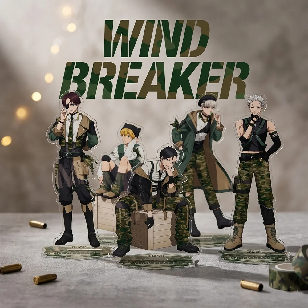 WIND BREAKER Camouflage Ver 15CM Double Sided Acrylic Stand keychain 2026 New Anime Stand Haruka Sakura Hajime Fans Gift