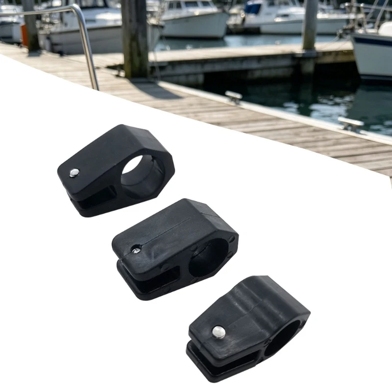 Marine Bimini Top Hardware Frame Fitting, Black Nylon Clamp Replacement Part for Boat Shade-Top Service Use H9EE