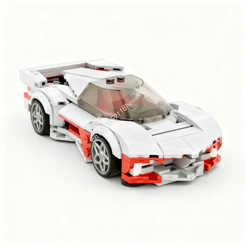 

288 деталей MOC Конструктор Chevrolet California Corvette Concept City Champions, архитектурные блоки, игрушка, подарок на Рождество для детей