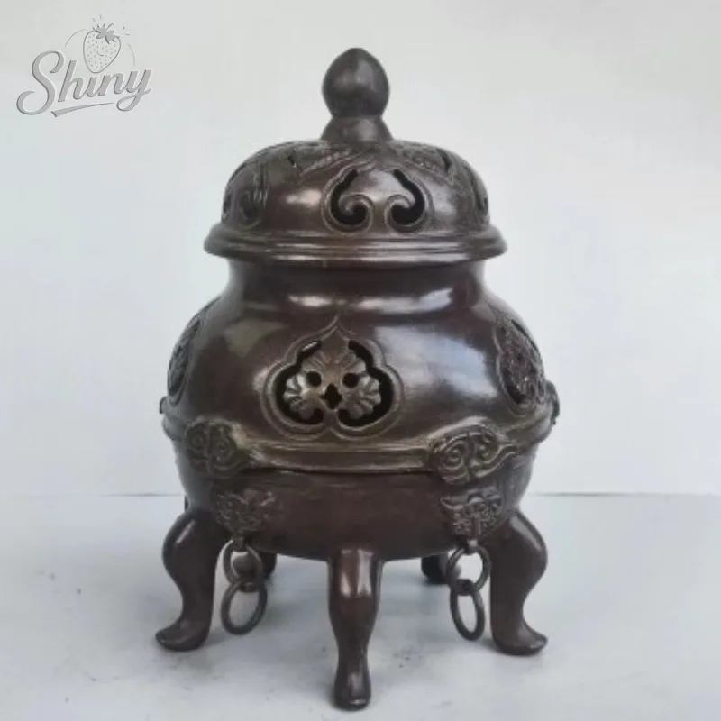 

Five-Legged Imperial Incense Burner Pure Copper Incense Burner Home Indoor Decorative Ornament