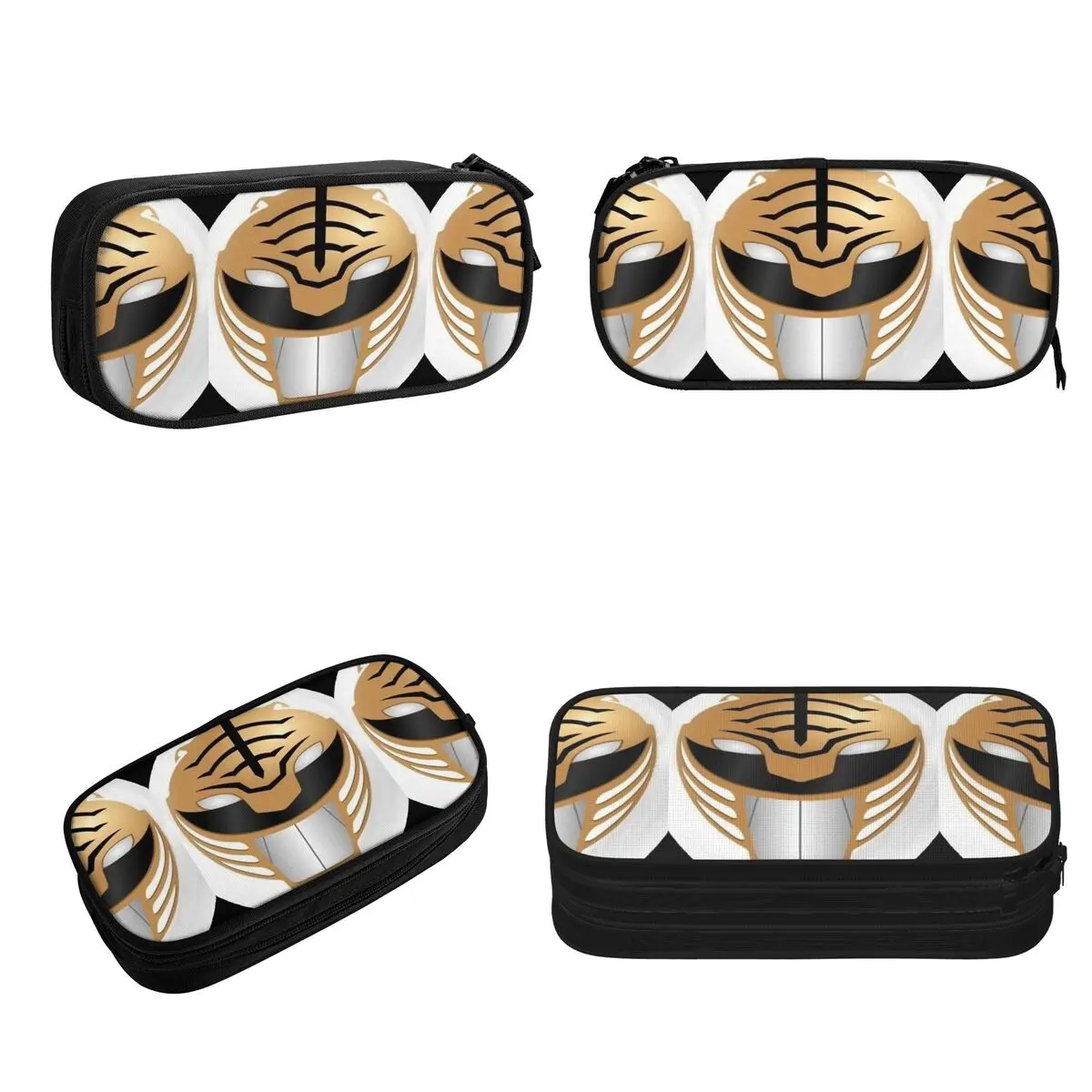 Imagem -02 - Poderoso Morphin Power Ranger Lápis Cases Grande Capacidade Caneta Bolsas Pen Box Lápis Bolsa para Meninos e Meninas Estudantes Papelaria Escola