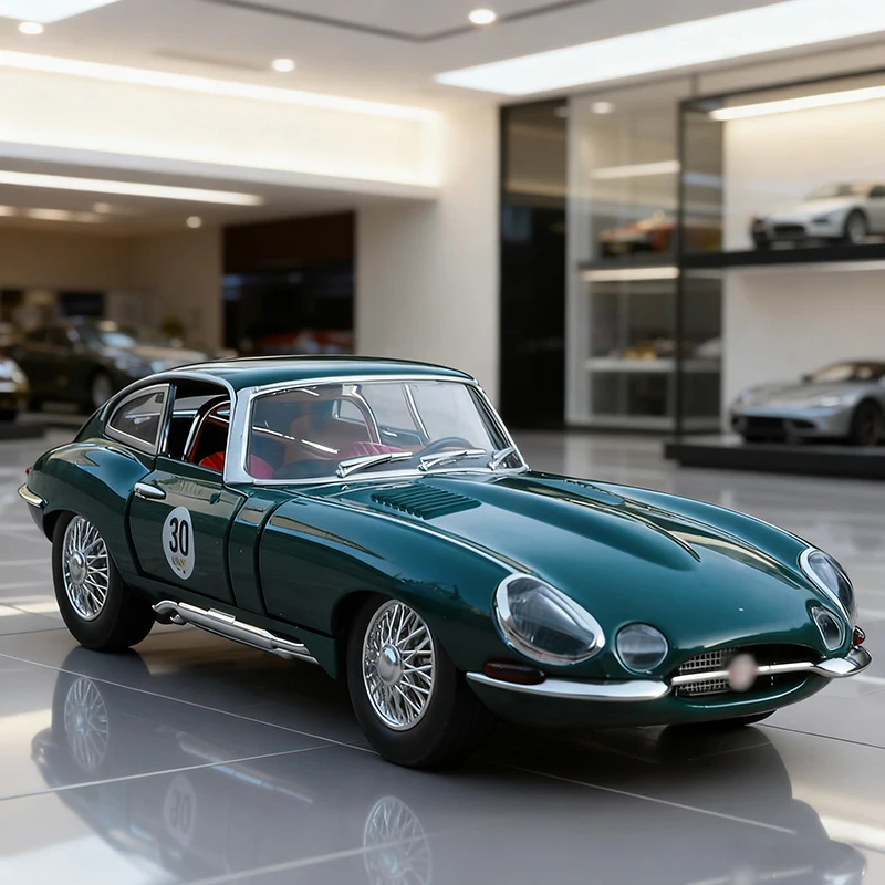 

NEW 1:24 Jaguars E-Type Alloy Model Car Toy Diecasts Metal Casting Sound and Light Car Toys For Children Vehicle