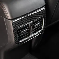 For Mazda CX-5 CX5 CX 5 2017 2018 Carbon Fiber Car Styling Armrest Box Rear Air Condition Vent Outlet Cover Protective Trim