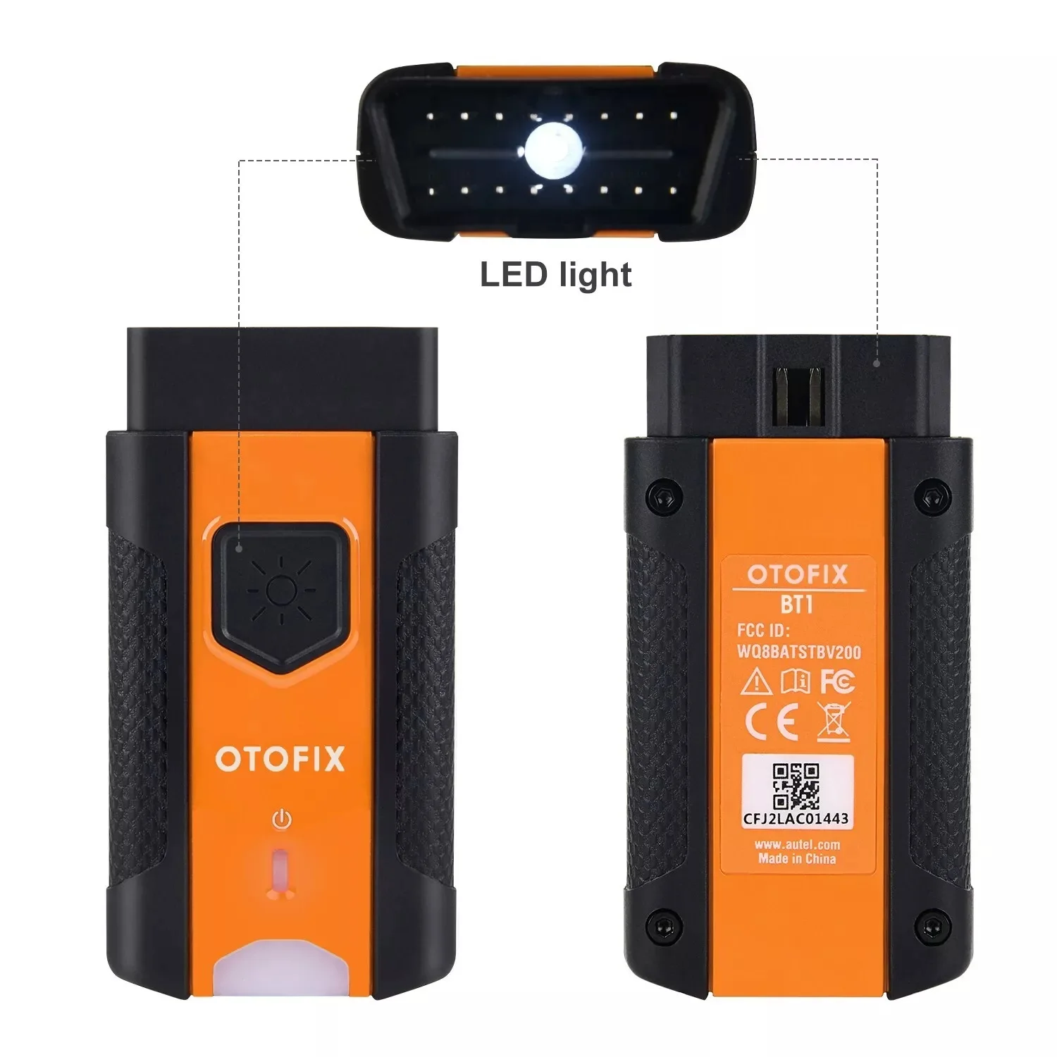 OTOFIX V1 موصل بلوتوث واجهة اتصال السيارة لـ OTOFIX D1 Lite/D1 Pro/D1 Plus/IM1/BT1/Autel MS906 PRO/KM100/BT609