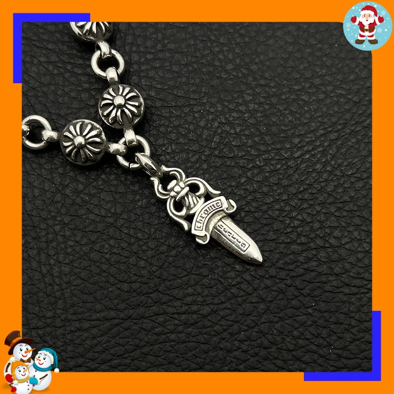 Premium Retro Cross Flower Ball Sword Bracelet, Male and Female Domineering Men's Cross Flower Classic, Old and Adjustable