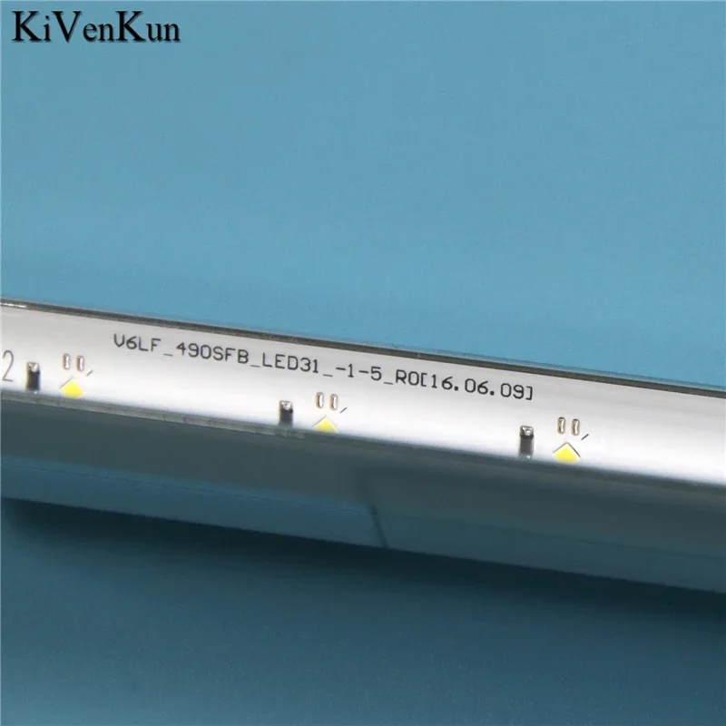 삼성 UE49K5170SS UE49K5179SS TV 바 키트 LED 밴드 V6LF_490SFA/B_LED31_-1-5_R0 눈금자 테이프에 대 한 2PCS LED 백라이트 스트립