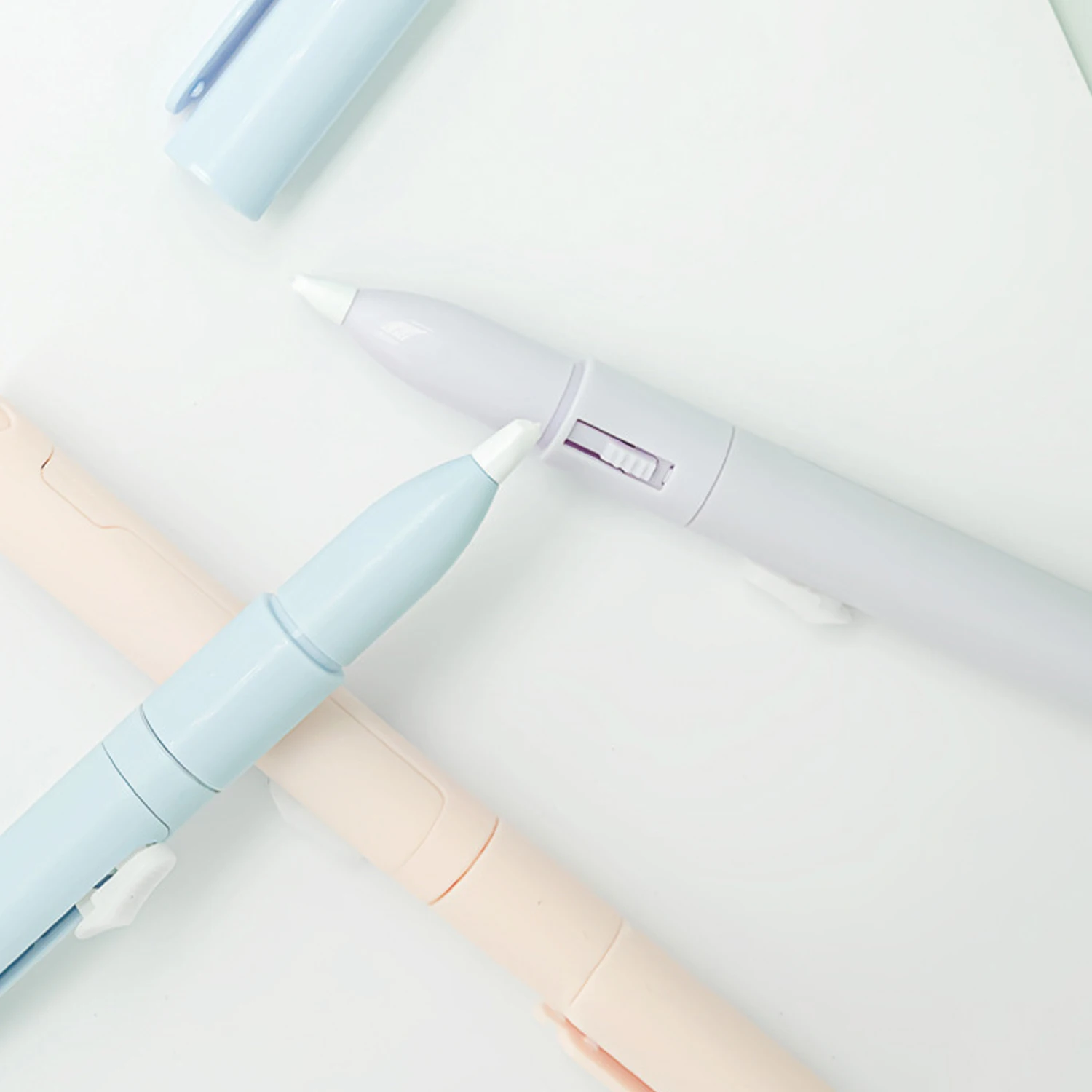 2 In 1 Mini Portable Scissors Paper Cutter Knife Multifunctional Pocket Pen Shape Scrapbooking Carving Cutting Utility Knife