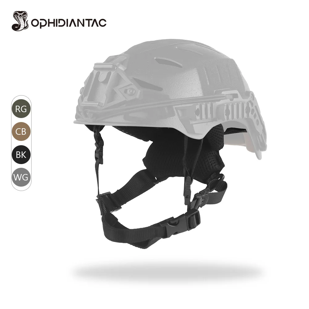 

Регулируемый ремешок для шлема OPHIDIANTAC Wendy3.0 со стальным тросиком для серии шлемов Wendy, аксессуар для охоты