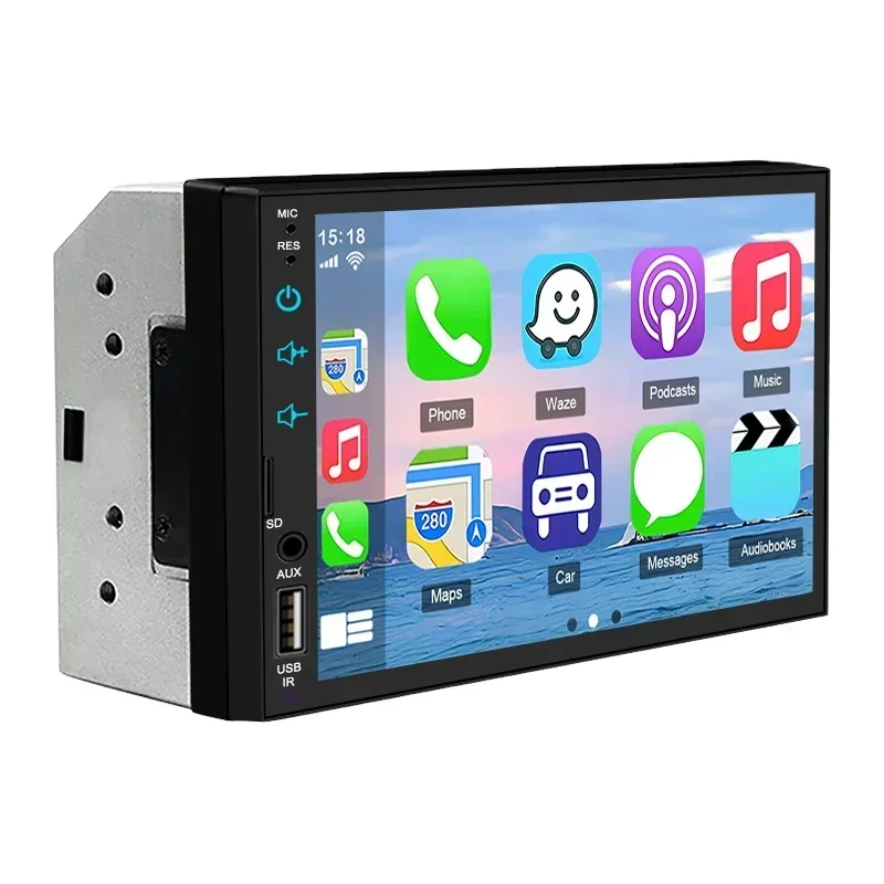 

7023 full touch auto eletronic 2 din 7inch mp3 mp5 build in carplay monitor