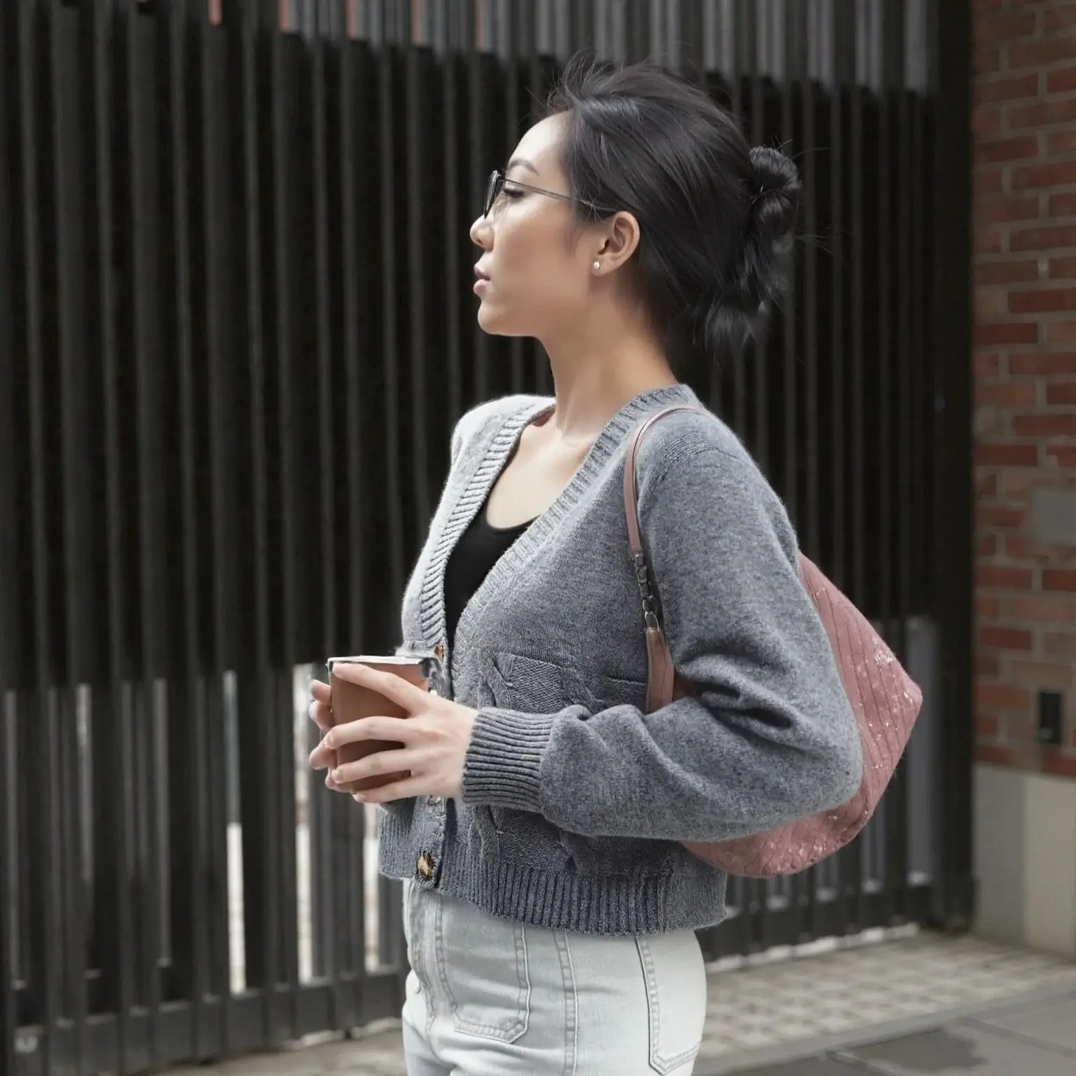 

Women Knitted Cropped Cardigan 2025 Autumn Winter Long Sleeve Button Solid Coat Korean Chic Outfit Tops Casual Street Cardigans