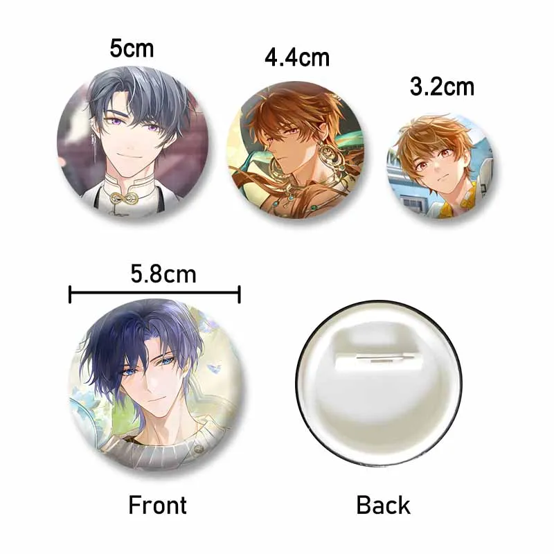 Tears of Themis Cosplay Badges Cartoon Game Peripheral Luke Pearce Enamel Pins Fashion Jewelry Brooch for Clothes Shoes Bag Gift