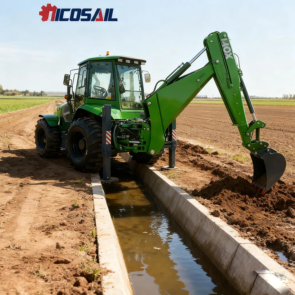 High quality farm Ce Epa wheeled tractor backhoe loader low-priced real price backhoe loader