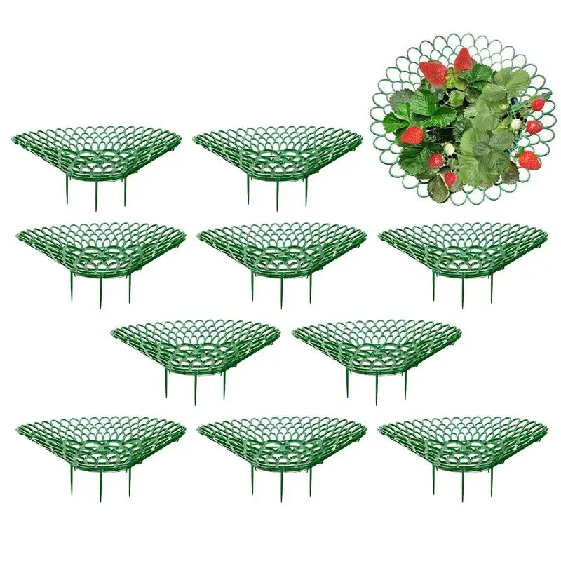 

Подставка для клубники 10 шт., многоцелевой держатель рамы для выращивания овощей, для выращивания на балконе и в саду