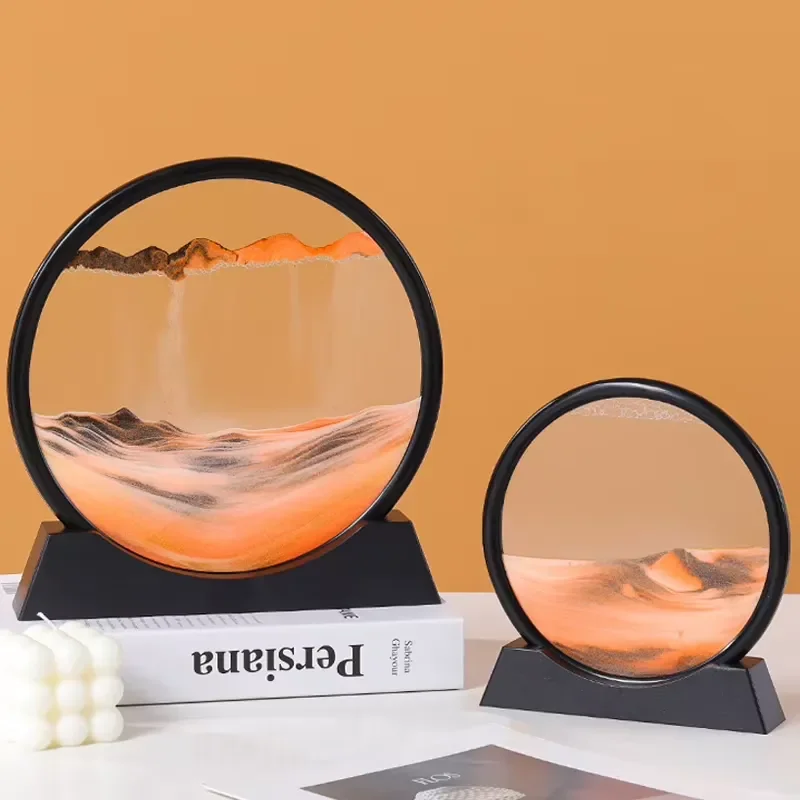 Creative Sahara Mobile Hourglass Desktop Ornament for Living Room Home Decor Office Desk Stress Relief Gift Unique Furniture