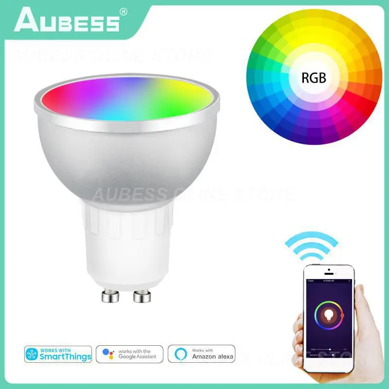 

Led Lamp Tuya Rgbcw Smart Led Light Bulb 5w Work With Alexa Home Smart Light Bulb Smart Home 3.0 Voice Control