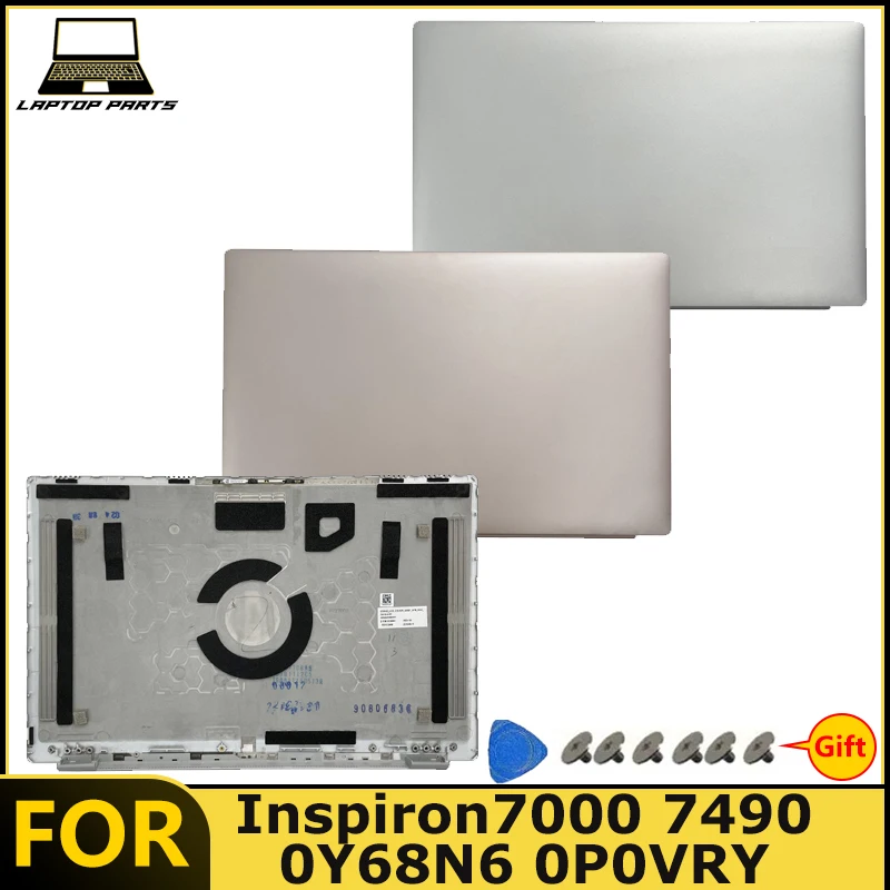 For Inspiron 7000 7490 0Y68N6 0P0VRY Laptop LCD Back Cover / Screen Back Cover / Top Lid Case 95%-98%New replacement parts
