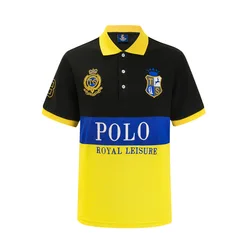 Yellow Polo Shirts for Men Summer Choice 2024 New Golf Wear TS Brand Original Design Men's Shorts Sleeve Sports Polo Tee Shirt