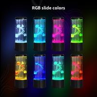 USB Battery Operated Jellyfish Night Light 7 Colors Changing Jellyfish Lamp Fantasy Aquarium Lamps Bedroom Home Decoration