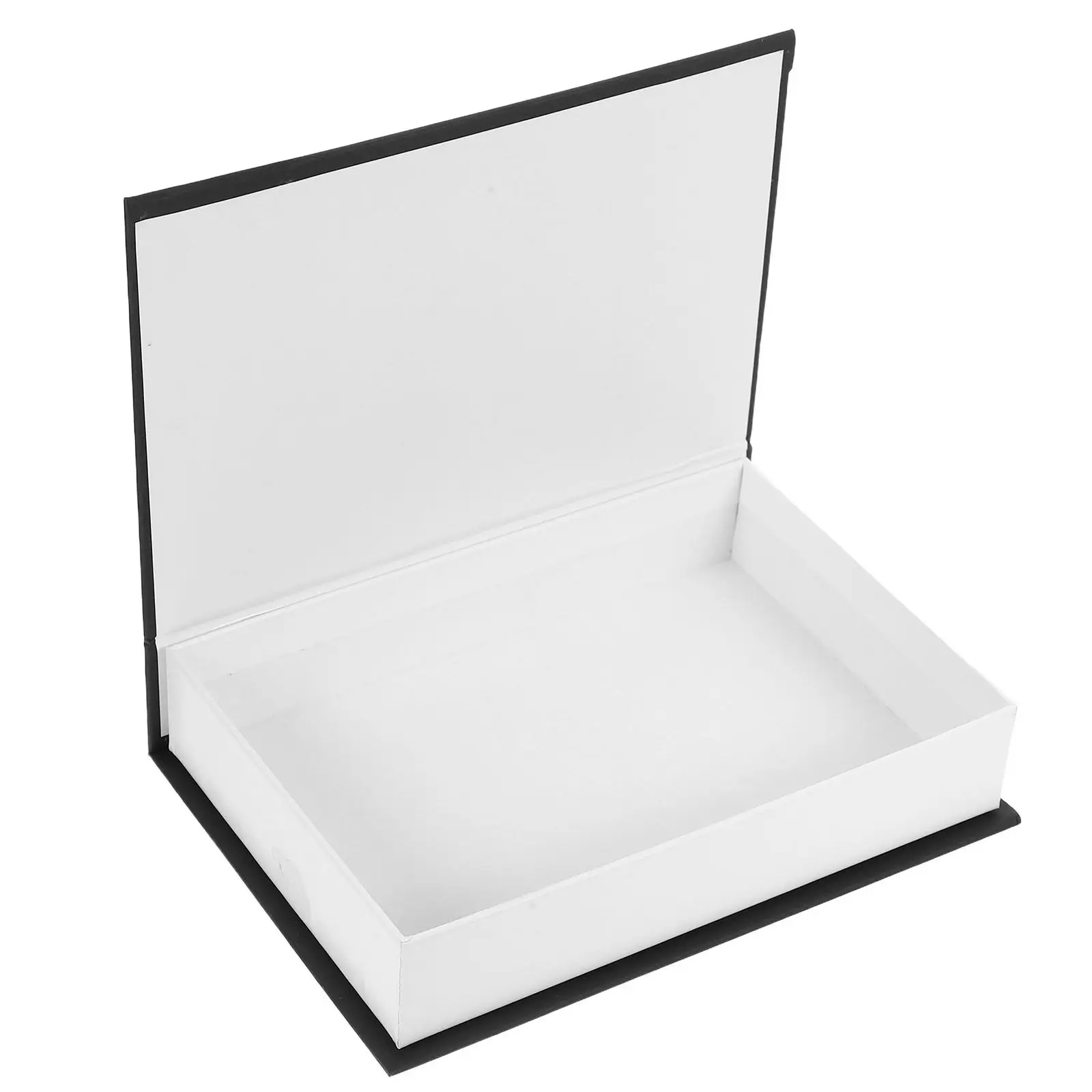 Fake Book Box Vintage Aesthetic Hollow Book Shaped Storage Container for Rings Necklaces Mirrors Photos Bookshelf Desk Decor