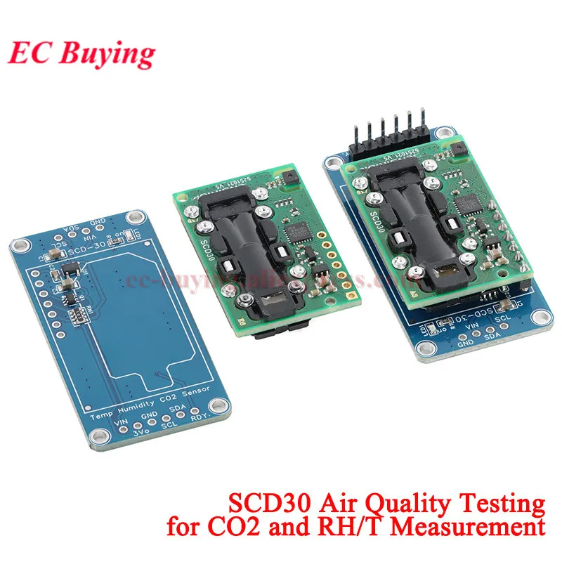 SCD30 Air Quality Temperature and Humidity Sensor Module for CO2 and RH/T Measurement of Carbon Dioxide Gas Sensors UART I2C
