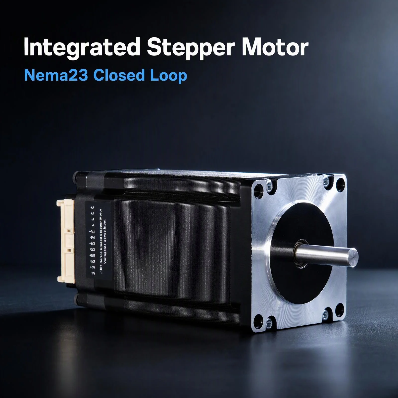 NEMA23 Integrated Closed Loop Stepper Motor Built-in Driver 4A 24-48V 1.2-3.0Nm 8mm Shaft No Step Loss for CNC Router 3D Printer