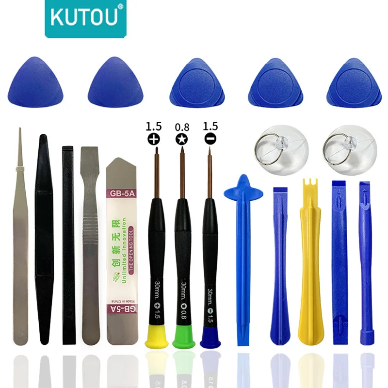 KUTOU Mobile Phone Repair Tools Opening Screwdriver Set for Cellphone iPad Laptop Computer Disassemble Hand Tool Kit Opening Too