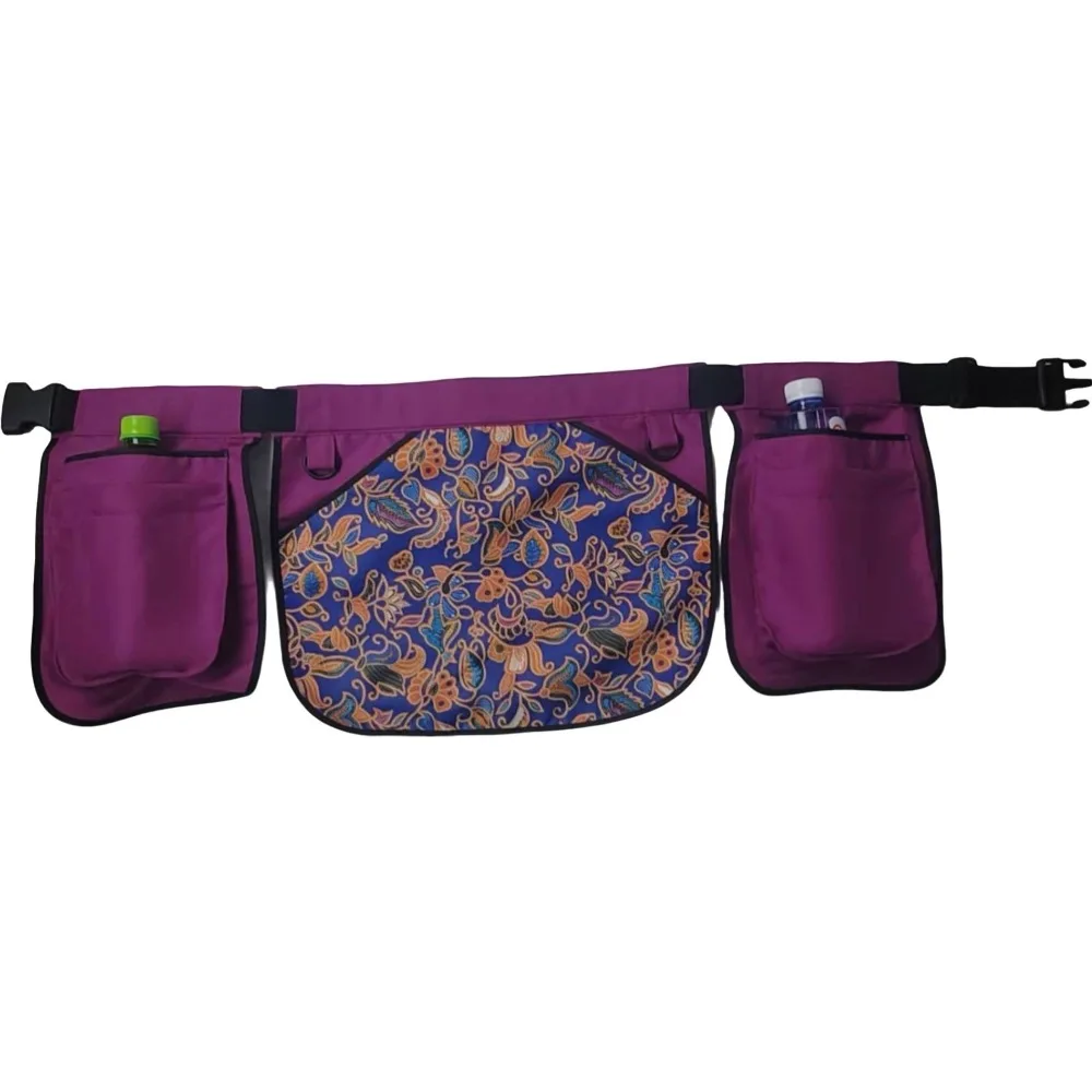 Ethnic Pattern Portable Waist Bag Large-capacity Oil-resistant Multi-Function Tool Pouch Waterproof Polyester