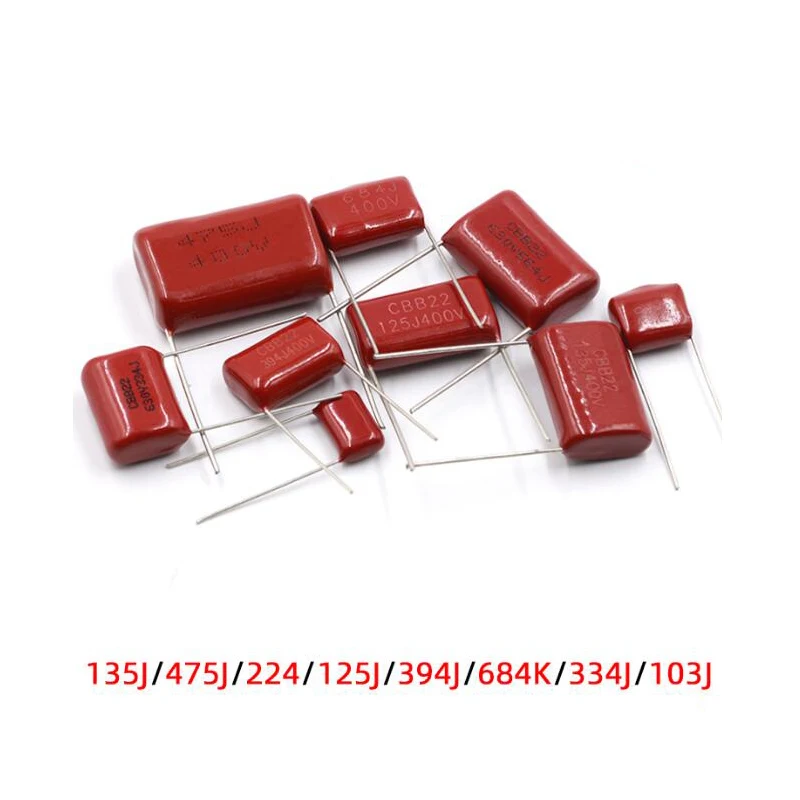 20PCS 100V471J 2000V104J 250V225J 250V475J 400V104J 400V684J 450V225J 450V105J 630V223J CBB  Polypropylene film capacitor new