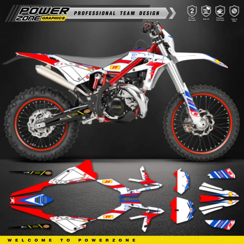 PowerZone Custom Team Graphic Decal & Sticker Kit For Beta Xtrainer 2020 2021 2022 X 010