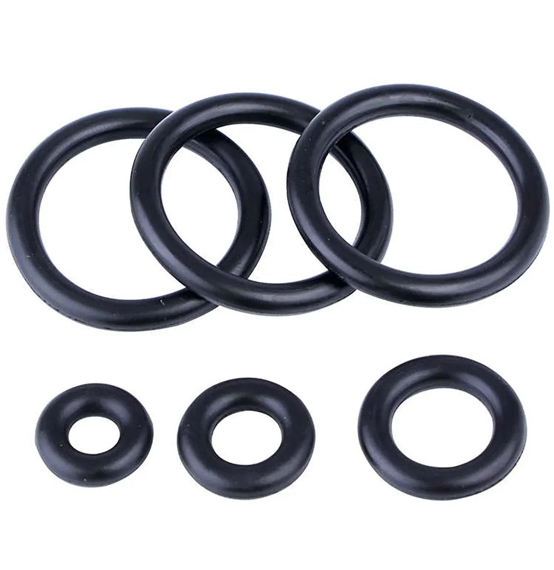 Joint torique en caoutchouc NBR noir CS 1.5mm, OD 4-103mm, joints toriques en caoutchouc fluoré, joint d'étanchéité résistant à l'huile, résistant aux acides et aux alcalis