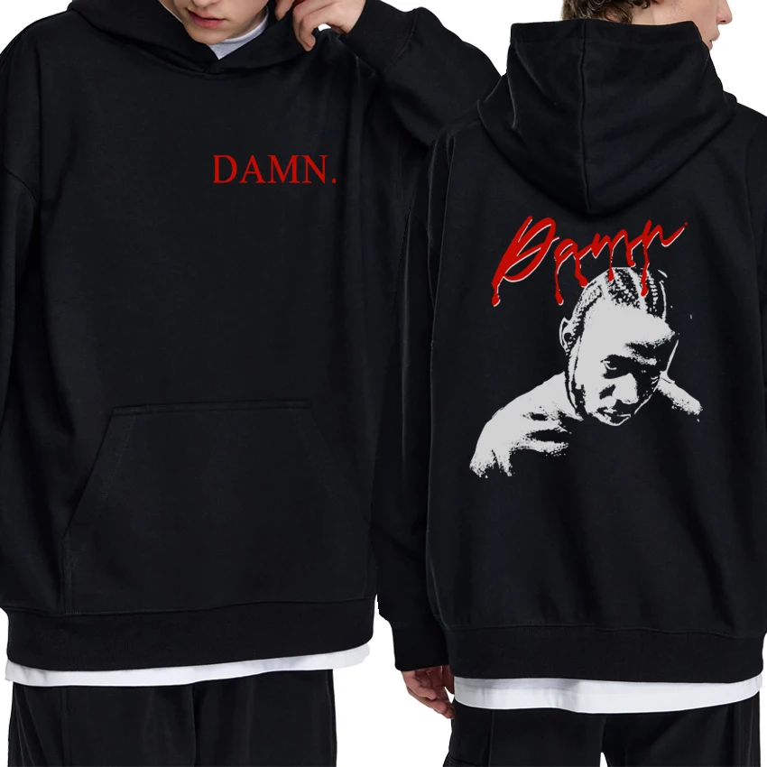 

Rapper Kendrick Lamar DAMN Album New Sweatshirt Men women vintage hip hop streetwear Hoodie Autumn Winter Unisex Fleece pullover