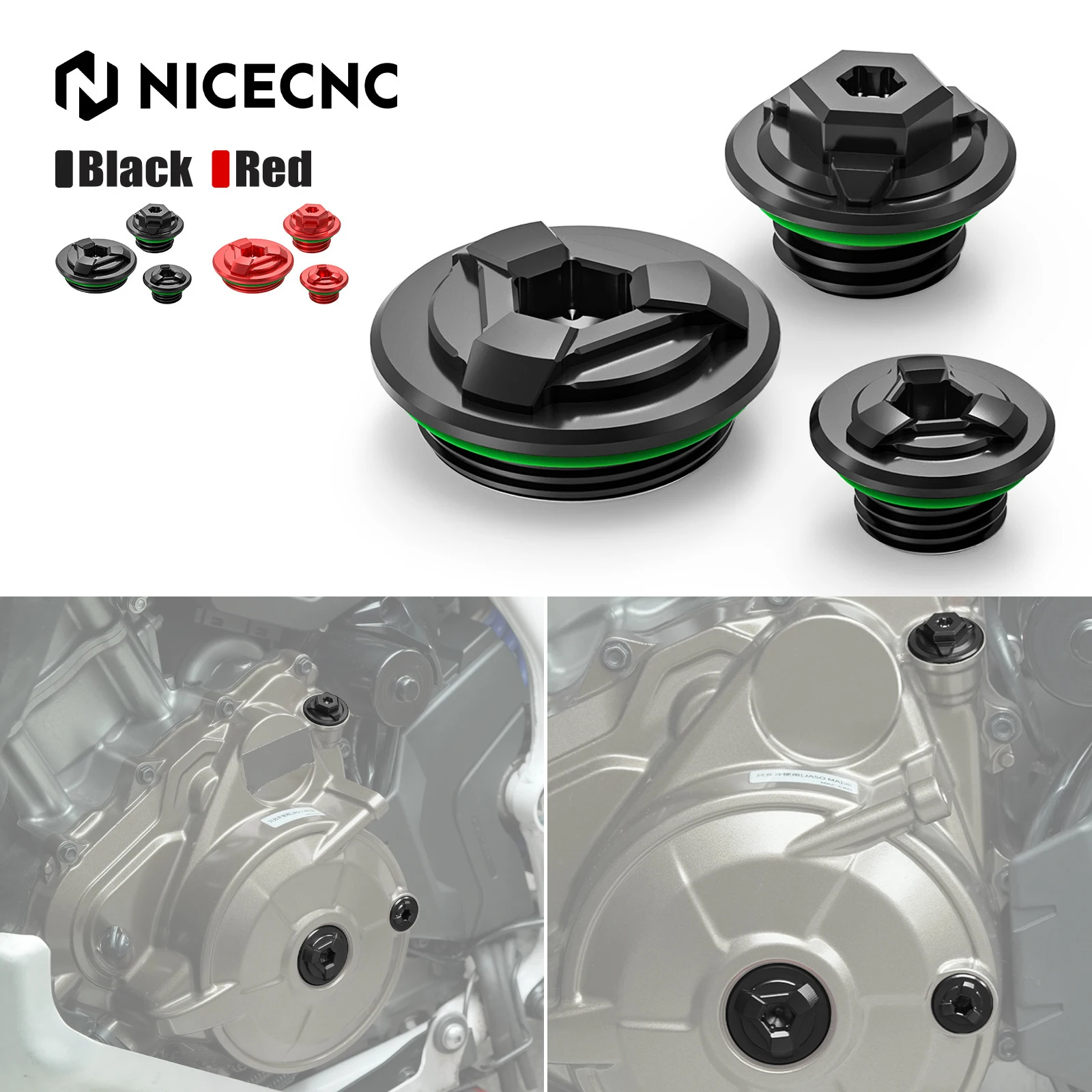 

For 20-25 CRF1100L Africa Twin Timing Inspection Plugs Oil Filler Cap for Honda CRF1000L Africa Twin/Adventure Sports 2016-2019