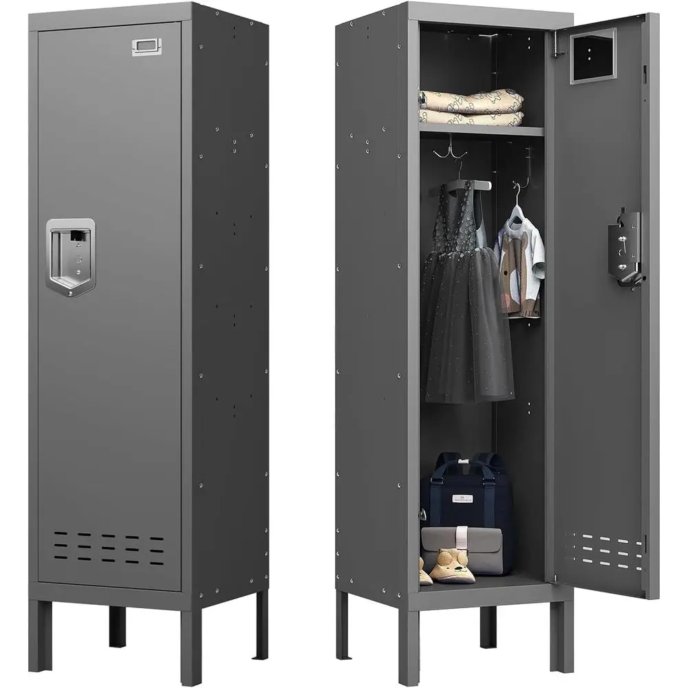 

Metal Cabinet Home Office Storage,Lockers,Lockable Employees Metal Locker with Door,54" Height Steel Locker,Lockable Steel Locke