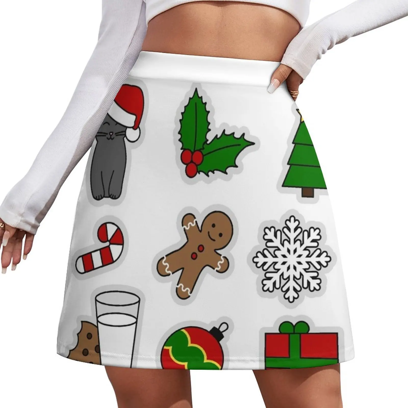 

Funny christmas Mini Skirt Women's skirts night club outfits fairy grunge cosplay Mini Skirt