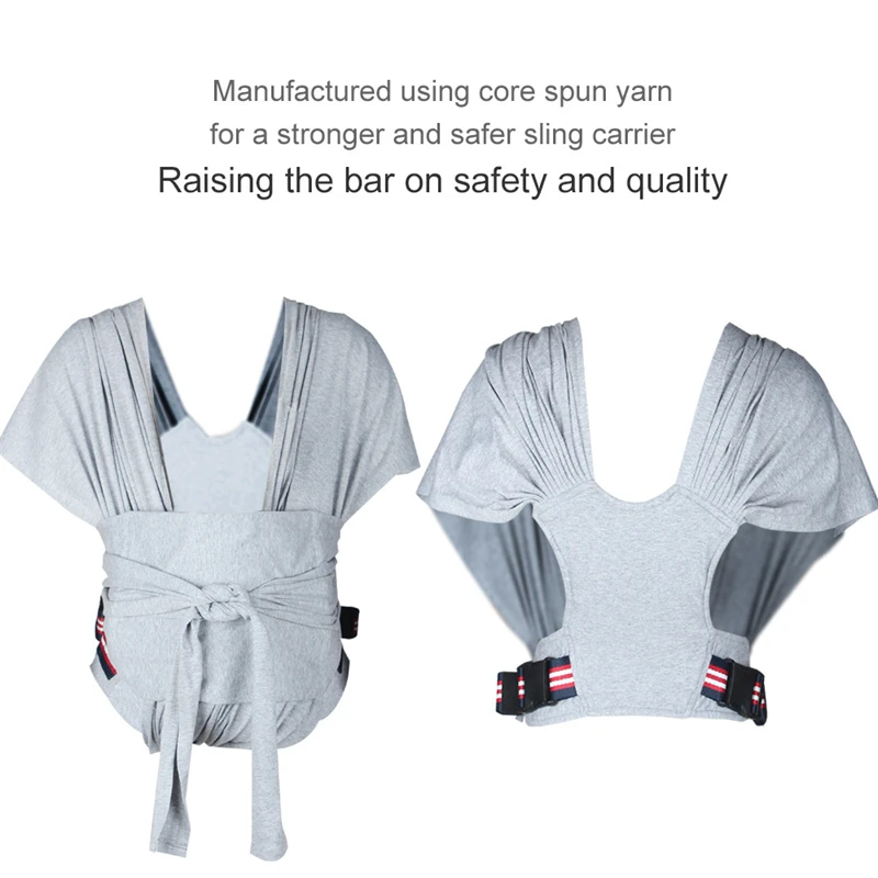 Baby Wrap Carrier Easy to Wear Breathable Net Baby Sling Sleep Wrap Lightweight Hands Free Baby Carrier Stretchy Sling Newborn