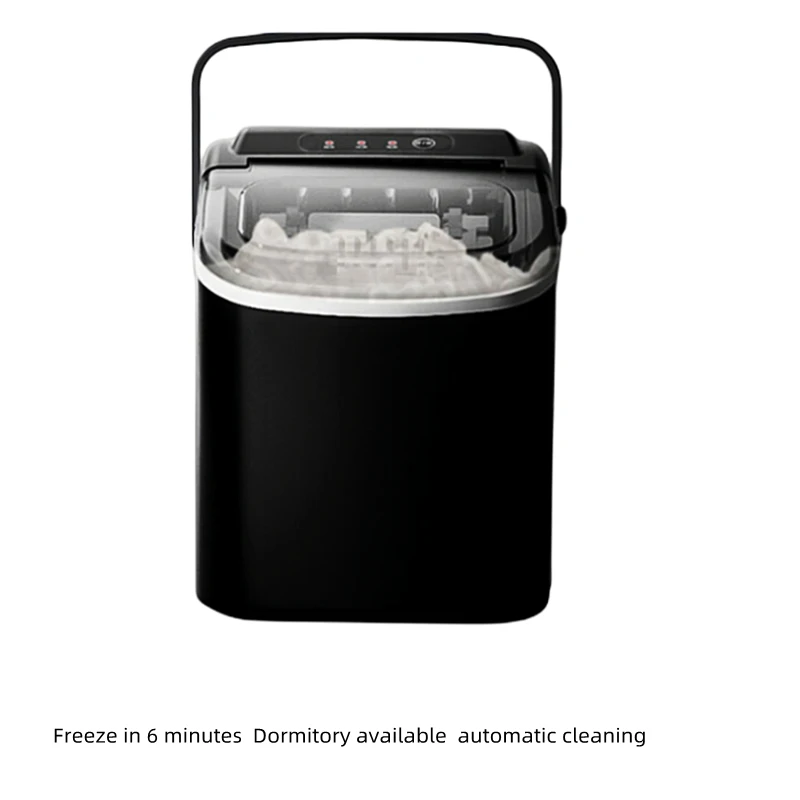 น้ำแข็งเครื่องเชิงพาณิชย์15KG/วันบ้านขนาดเล็กหอพักนักเรียนสมาร์ทมินิรอบ Ice Maker