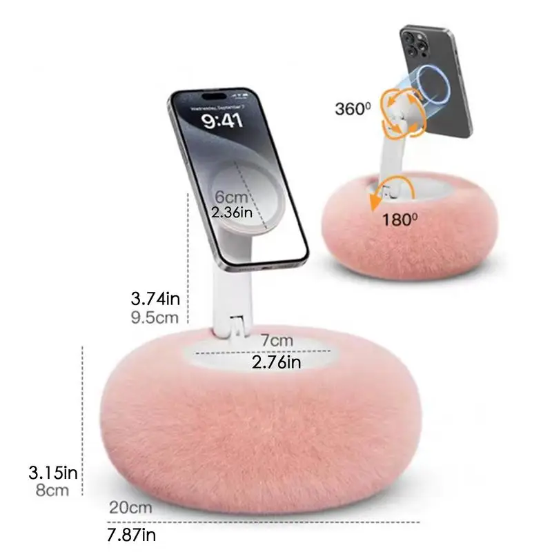 Phone Pillow Stand For Watching Video Safe Stable Comfortable Pillow Stand Cell Phone Holder Accessory For Bed Sofa Lap Watching