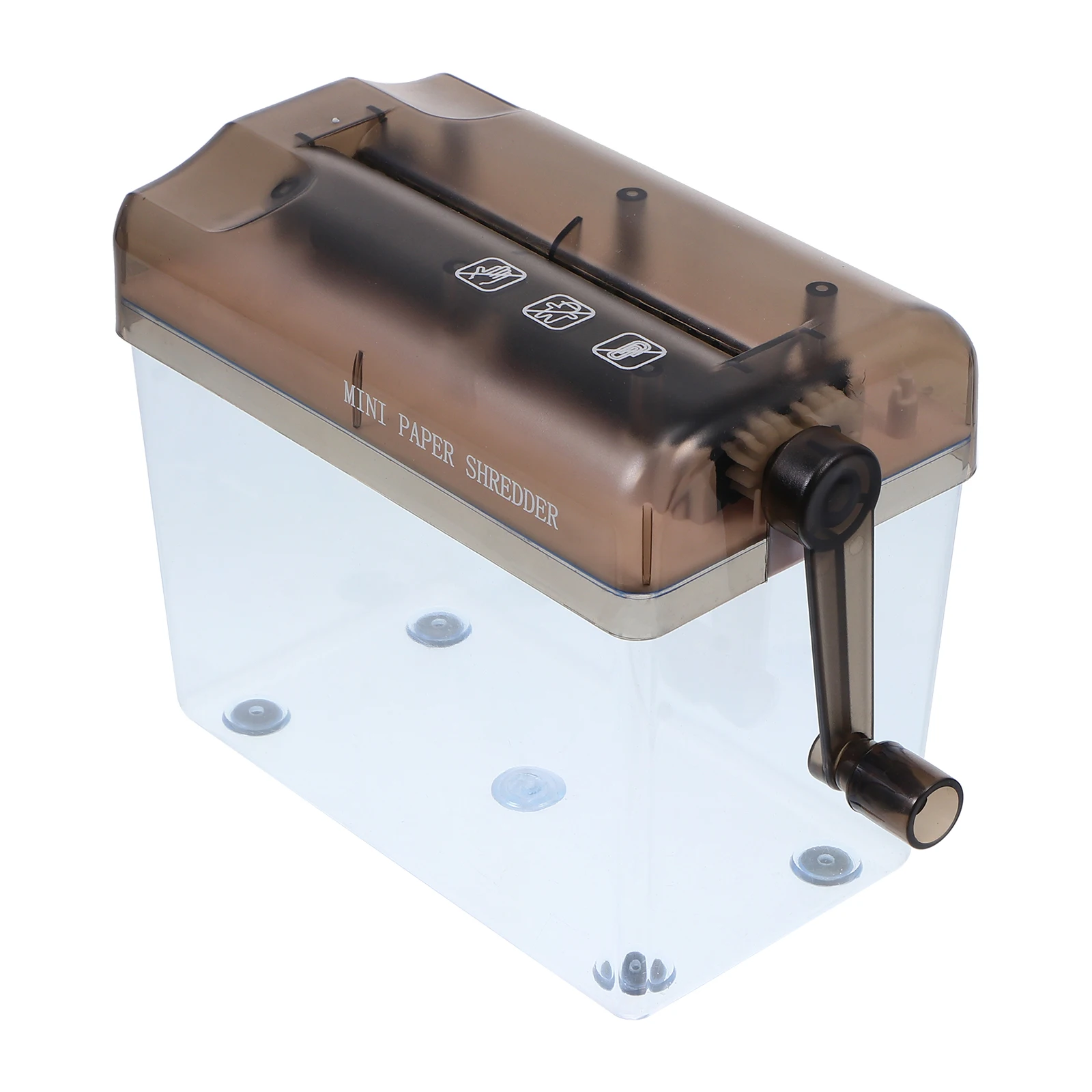 

Hand Crank Paper Shredder for Office Home Small Size ABS Manual Document Mini Shredders Easy Cleaning A4 Paper