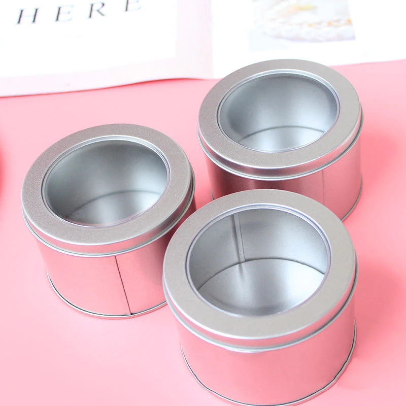 10pcs Net red tinplate tin fruit bean milk cake box mousse pudding ice cream dessert box baking packaging tiramisu cup with lid