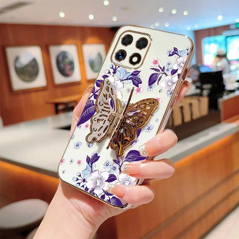 

X8A Чехол для телефона с браслетом и яркими цветами для Honor 300 X60 X8B X50 300Ultra X6A 90 200 X9B Magic 6Pro 5Lite 6Lite Cover