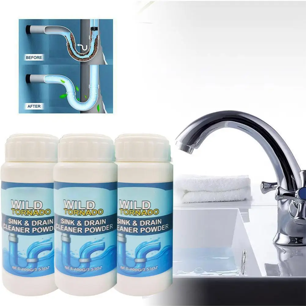 1/2/3/5 قطعة بالوعة و استنزاف نظافة قوية الأنابيب التجريف وكيل سريع رغوة بالوعة ومنظف الصرف لأنابيب المطبخ