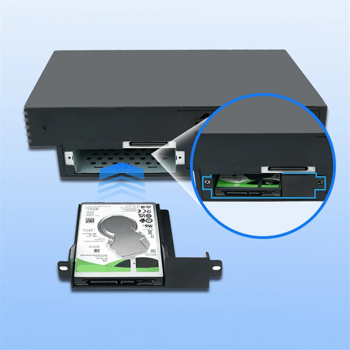 Retail! Upgrade 2.5-Inch Hard Drive HDD SSD Bracket with Screws for 2 PS2 SCPH-30000 and SCPH-50000 Fat Game Console