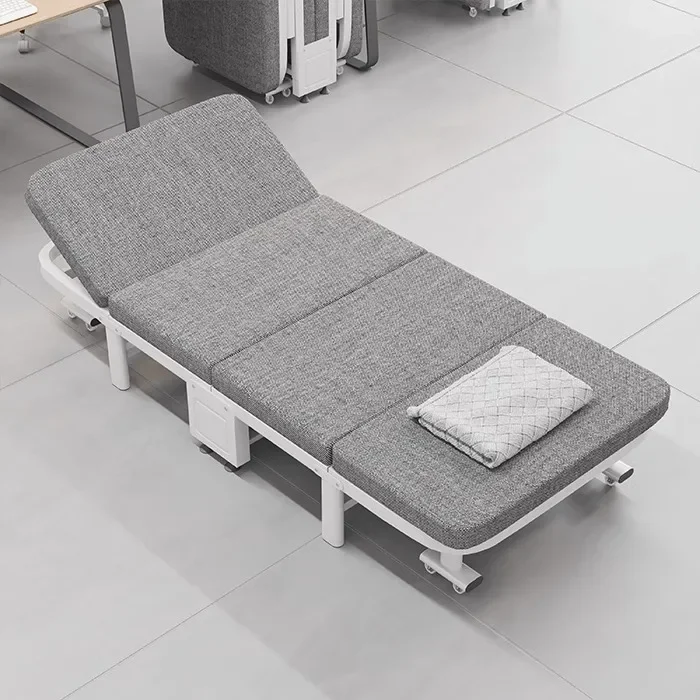 Office folding bed single bed, home lunch break artifact nap bed portable simple hospital escort camp bed