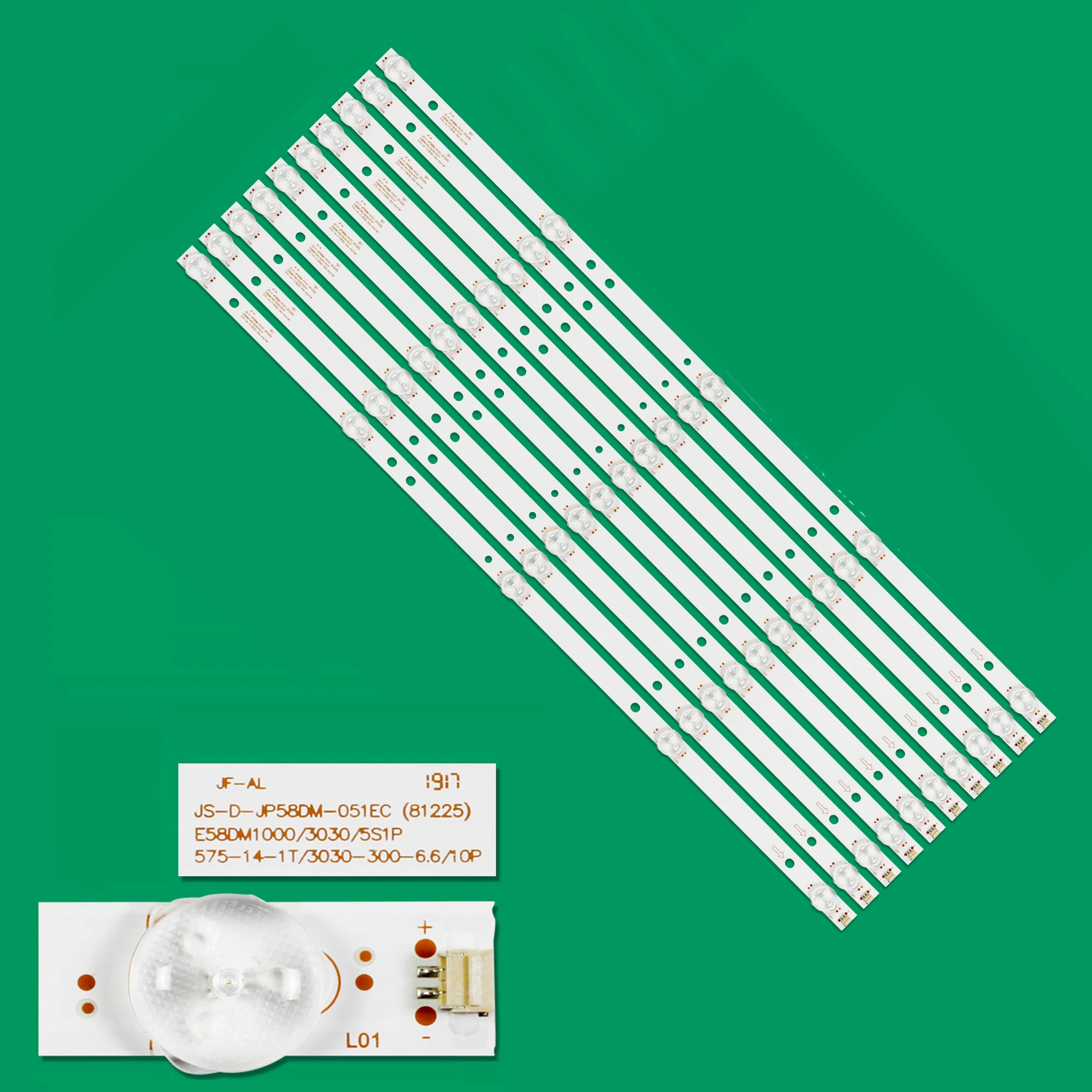 LED strip For EDISSON CELED58419B7 E58DM1200 TD SYSTEMS K58DLJ10US TVLED584K01 D58-M30 JS-D-JP58DM-051EC (81225) E58DM1000