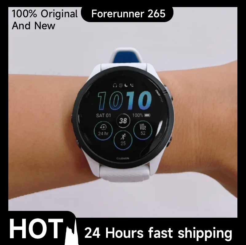 Garmin Forerunner 265 montre de sport GPS en plein air course Fitness Marathon natation chinois fréquence cardiaque sang oxygène smartwatch