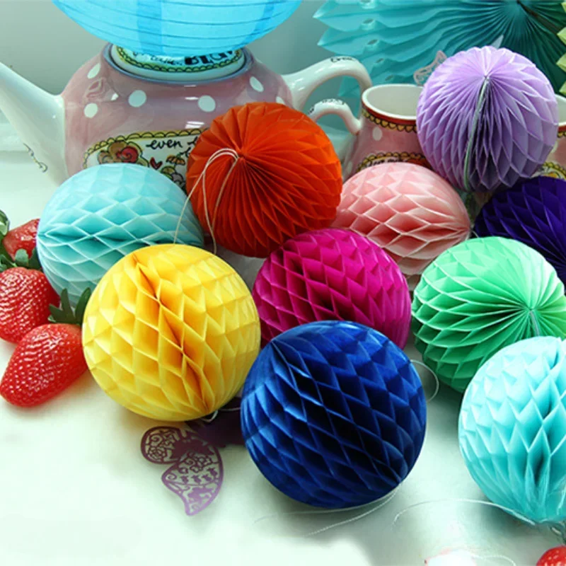 1pc10/15/20/25/30cm waben ball papier blume laterne ball hochzeit party kid geburtstag party weihnachten dekoration baby zeigen artikel