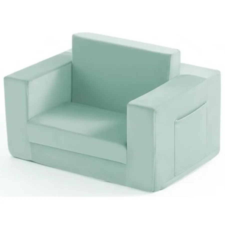 

Couch, 2-in-1 Toddler Chir Comfy 1-3 Yers, Convertible Chir, Toddler Couch Tht Fold Out, Kid Lounge Chirs for Boys nd Girls Gif