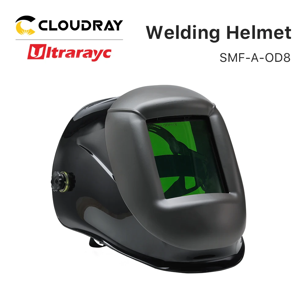 Ultrarayc Laser Safety Welding Helmet OD8+ Fiber YAG UV Laser 190-450nm & 900-1800nm Protect for Laser Welding Cutting Machine