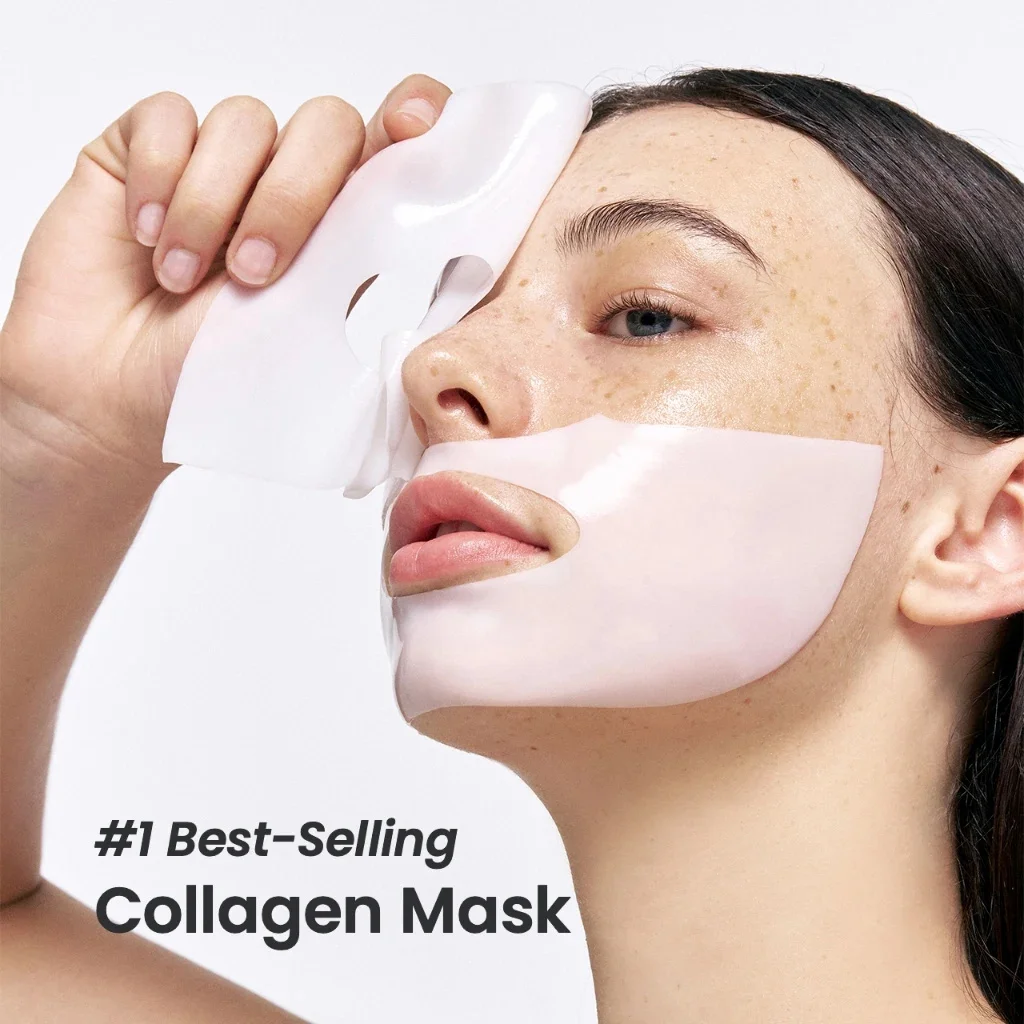 Mask Bio Collagen Face Shrink Pores Mask Deep Hydrating Overnight Mask Moisturizing Refreshing Brightening Face Skin Care